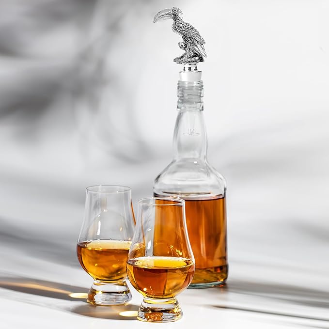 Homestia Wine Bottle Stoppers for Glass Bottles, Toucan Bottle Stopper Reusable Wine Corks Wine Tool, Zinc-Alloy Silicone Wine Stoppers, Wine Toppers with Decors