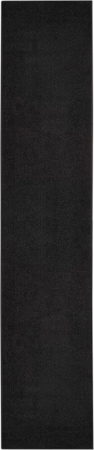 Nourison Essentials Indoor/Outdoor Black 2'2" x 20 Area Rug, Easy Cleaning, Non Shedding, Bed Room, Living Room, Dining Room, Backyard, Deck, Patio (2x20)