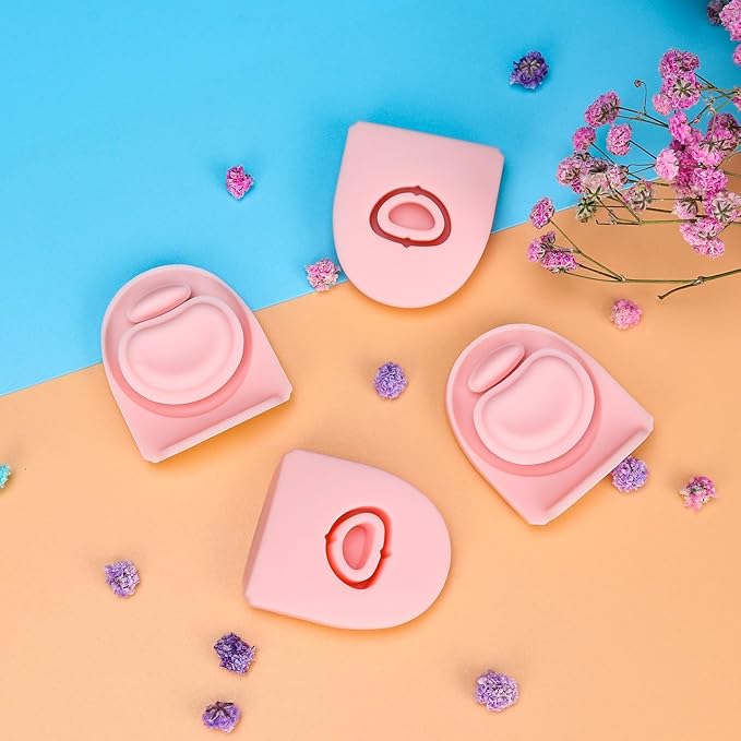 4Pcs Replacement Stopper for Owala Free Sip 24oz 32oz Water Bottle, Silicone Anti-Spill Bottle Top Lid Stopper,Replacement Seal Gaskets, Owala Water Bottle 19oz 40oz Accessories,Pink