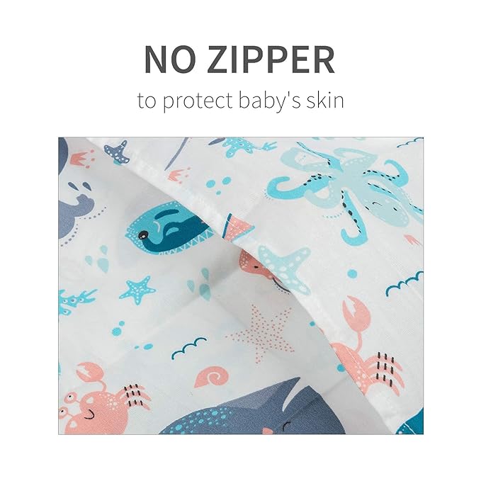 ALVABABY Toddler Pillowcases Fits 13 x 18,12x 16 Kids Pillow Cover Organic Cotton Baby 2 Packs Envelope Kids Pillowcases for Boy Girl Sleeping Travel 2TPW28A