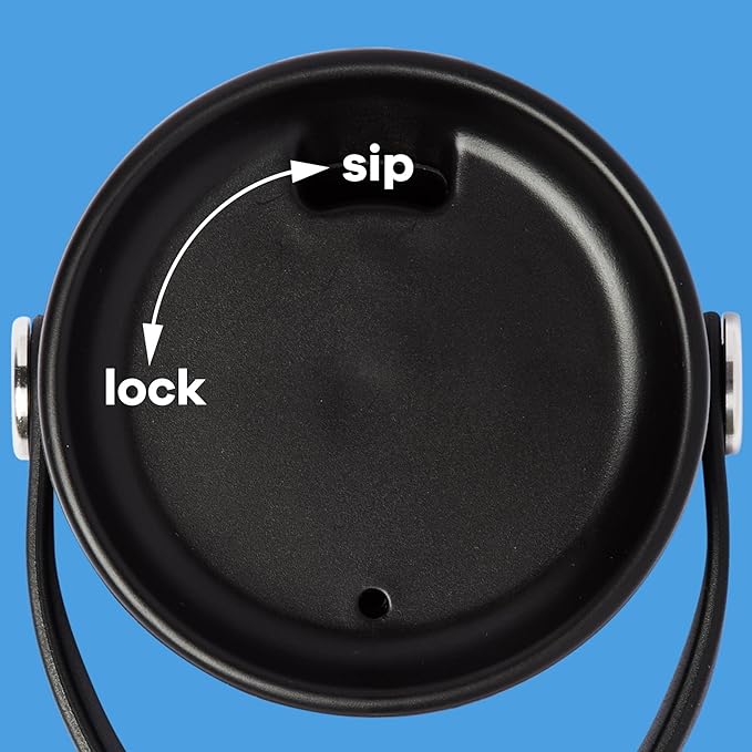 Hydro Flask Stainless Steel Wide Mouth Bottle with Flex Sip Lid and Double-Wall Vacuum Insulation for Coffee, Tea and Drinks