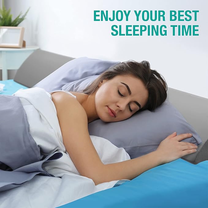 Vekkia Full Wedge Pillow Headboard/Bed Wedge Pillow for Headboard/Bed Gap Filler/Headboard Pillow,Pillow Wedge for Headboard Gap(0-6"),Stop Loosing Your Pillows,Phone(Gray 54"x10"x6")