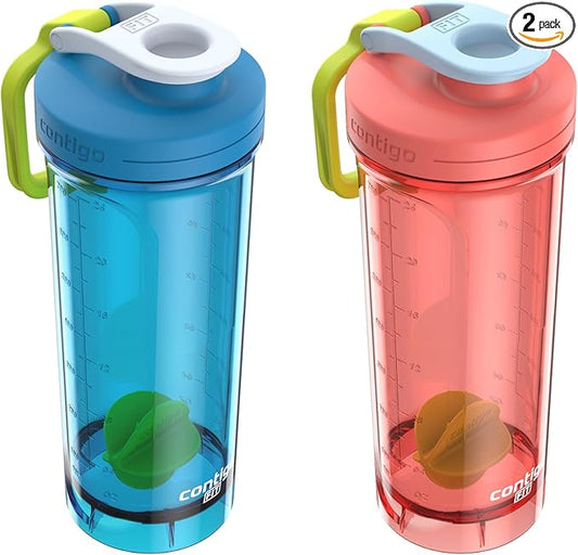 Contigo Shake & Go 2.0 Antimicrobial Shaker Bottle, 28 oz.