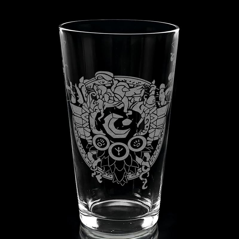 DRUID WARCRAFT Engraved Pint Glass | Inspired by Warcraft | Great Gamer Gift Idea!