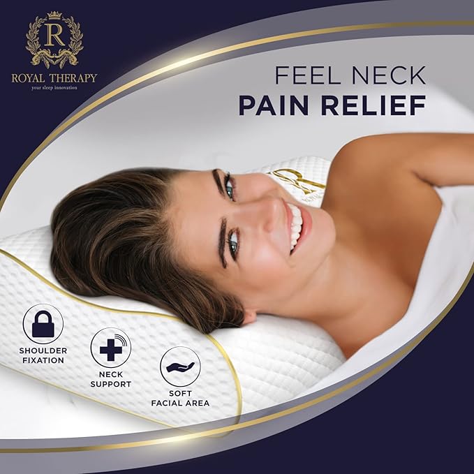 4-Layer King, Contour Pillow, Side Sleeper Pillow, Orthopedic Pillow, Neck Support Pillow, Pillow for Neck Pain, Pillow for Side Sleepers, CertiPUR-US