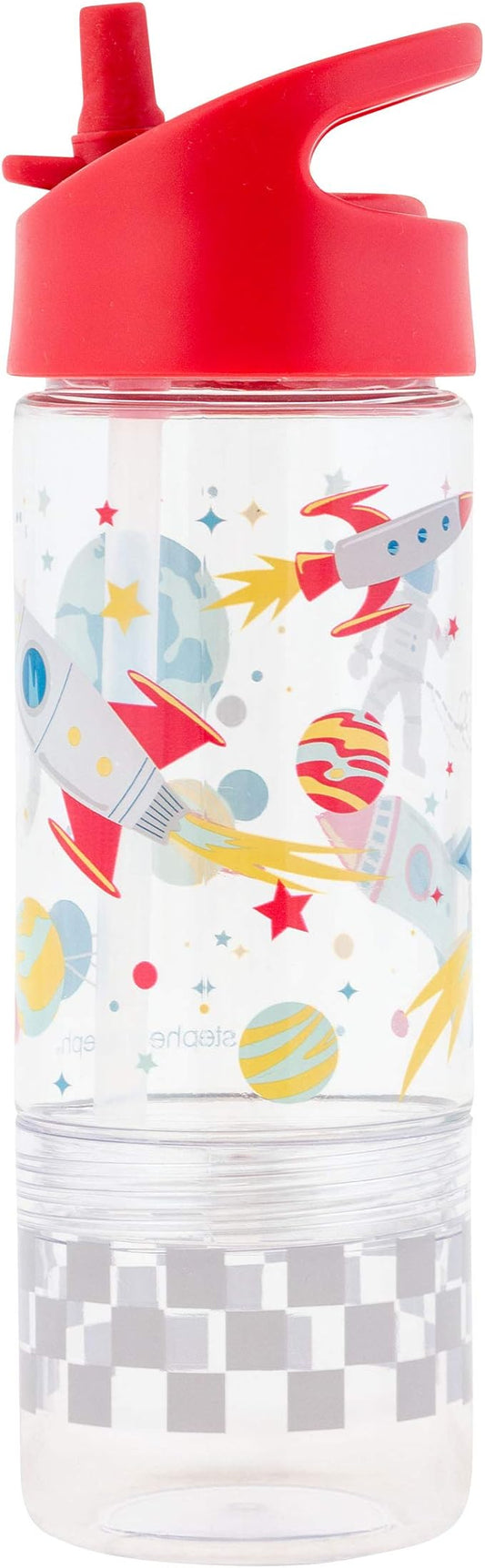 Stephen Joseph, Kids Sip and Snack Water Bottle, 12 oz Tritan BPA Free, Drink and Snack Water Bottle for Girls & Boys, Back to School Water Bottle, Space
