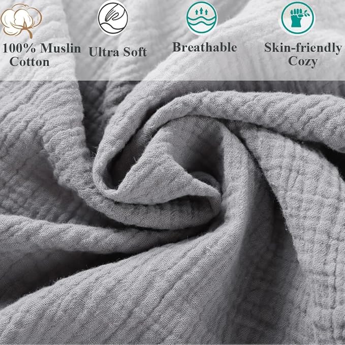 Muslin Bassinet Sheet Compatible with Halo Bassinest Swivel Flex Glide Premiere & Luxe Series Sleeper 2 Pack Cotton Stylish Boho Fitted Bassinet Sheets Super Soft for Baby Roman Grey & Pink