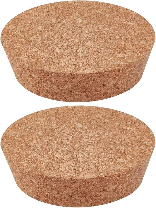 OLYCRAFT 2pcs Cork Bottle Stoppers 4.7 inch Wooden Tapered Cork Plug Wood Corks Lids Bottle Lids Cork Stoppers Wine Bottle Stoppers Wood Jar Cork for Kitchen Wedding Favor Canning