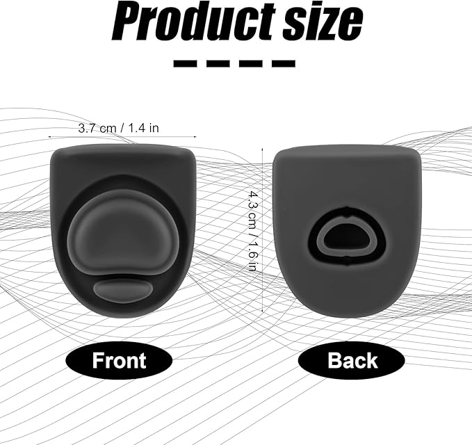 4pcs Water Bottle Seal Circle & 4pcs Replacement Stopper, Silicone O Circle Rubber Lid Gasket Parts for Owala Free Sip 19oz 24oz 32oz 40oz, Cap Mouth Plug Gasket Accessories, BPA-Free (Black)