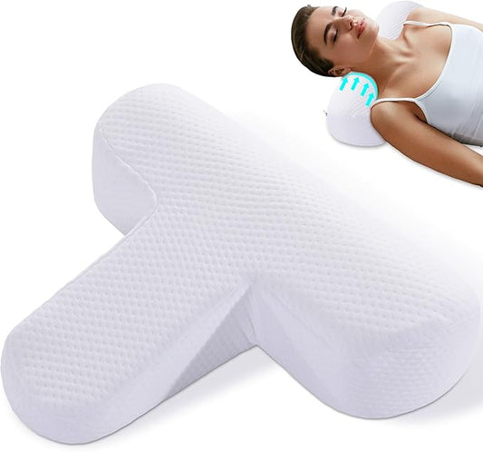 BALAPET Cervical Pillow,Neck and Shoulder Relax Pillows Contour Memory Foam Pillow,Ergonomic Neck Support Pillow Corrects Round Shoulders and Improves Cervical and Spinal Pain Suitable for Sleeping