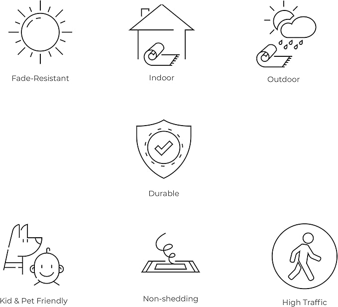 JONATHAN Y SMB110D-4SQ Zinnia Modern Floral Textured Weave Cream/Green 4' Square Indoor/Outdoor Area Rug, Pet Friendly, Non-Shedding, Stain Resistant, Easy-Cleaning for Backyard, Patio, Porch