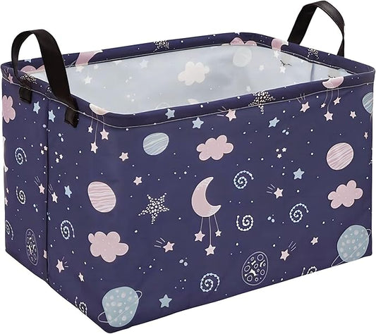 Toy Box Chest Kids Hamper Gift Storage Basket Collapsible Baby Organizer Bin for Girls Boys Bedroom Nursery Living Room Dorm Office Closet Shelf
