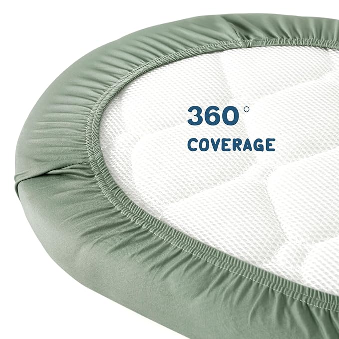 GRSSDER Stretchy Ultra Soft Fitted Bassinet Sheet Set 2 Pack, Universal Fit for Bassinets Baby Cradle Moses Basket Oval Rectangle Mattress Safe and Snug, Stylish Bassinet Sheets of Cars Print for Boys