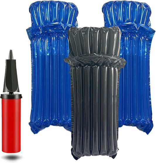 Wine Travel Bags for Wine Bottles,16 Packs Inflatable Wine Protector Bags for Travel,Reusable Bottle Shipping Protector