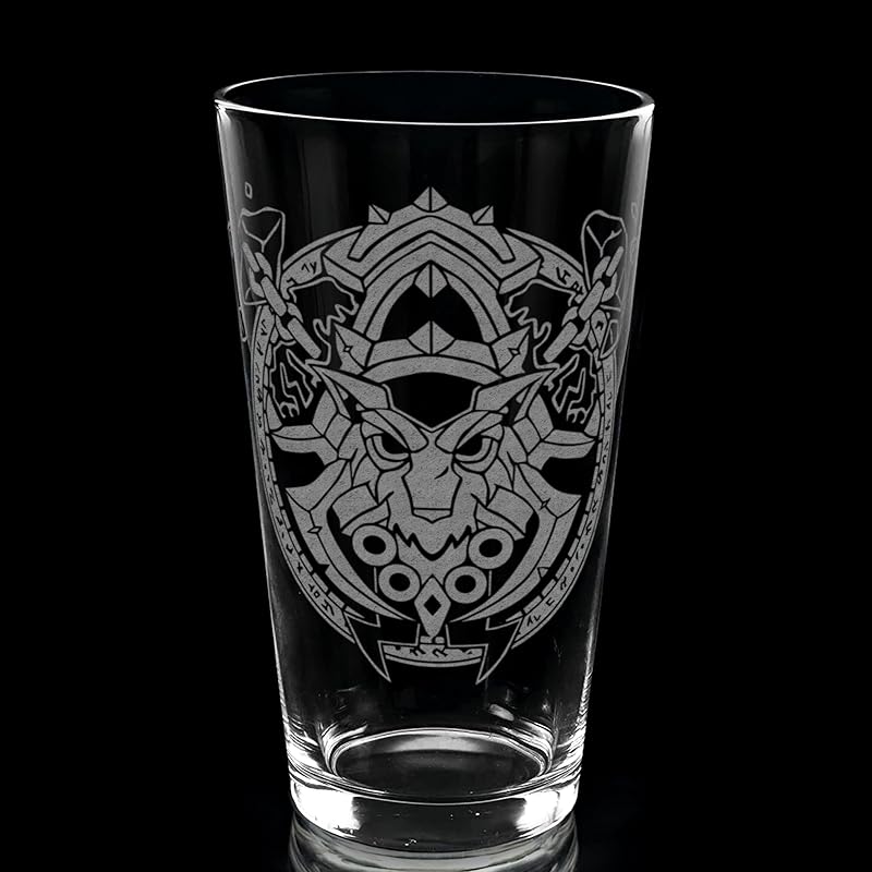 SHAMAN WARCRAFT Engraved Pint Glass | Inspired by Warcraft | Great Gamer Gift Idea!