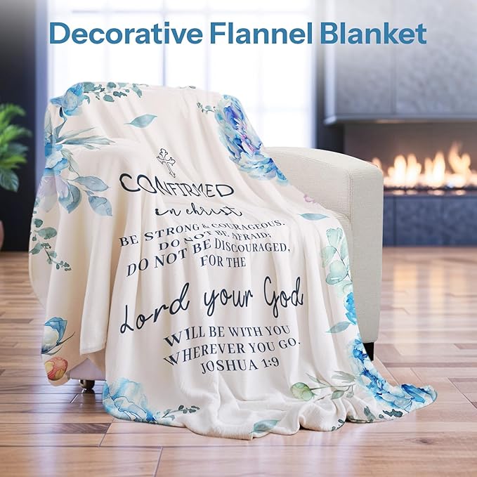 Confirmation Gifts, Confirmation Gift for Girls, Confirmation Gifts for Teenage Girl, Confirmation Decorations, Confirmation Gift for Teen Girls, Confirmation Blanket 40x50 in