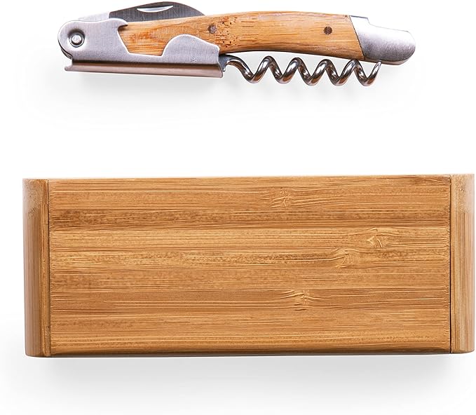 NFL Denver Broncos Elan Engraved Tool Set, One Size, Bamboo