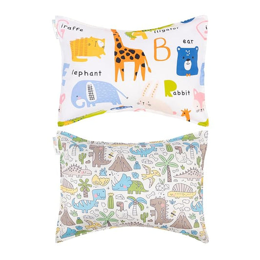 ALVABABY Toddler Pillow Cover Fits 13 x 18,12x 16 Kids Pillow 2 Pack Small Cotton Sleep Travel Pillowcases with Envelope Baby Children Pillowcase for Boys Girls Astronaut 2TPW14