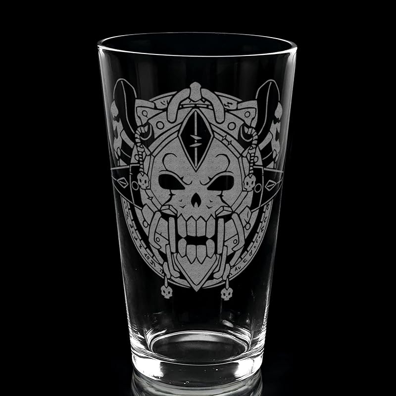 DEATH KNIGHT WARCRAFT Engraved Pint Glass | Inspired by Warcraft | Great Gamer Gift Idea!