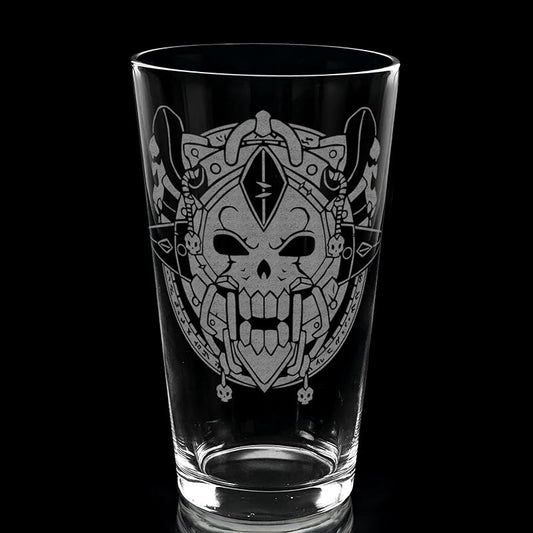 DEATH KNIGHT WARCRAFT Engraved Pint Glass | Inspired by Warcraft | Great Gamer Gift Idea!
