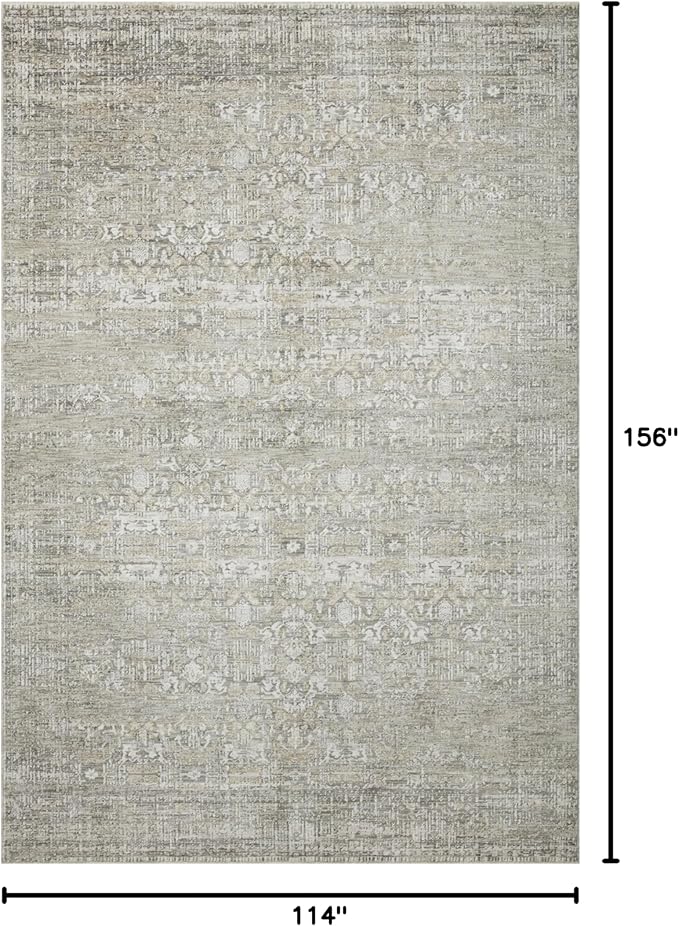 Loloi Amber Lewis Honora Collection HON-04 Grey/Beige 9'-6" x 13' Area Rug