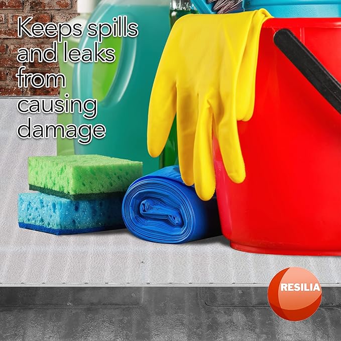 Heavy Duty Vinyl Closet Shelf Liner for Wire Racks or Shelving - for Kitchen Pantry or Cabinet Storage, Clear, 20 Inches x 4 Feet - 4 Pack, Non-Adhesive, Waterproof, Stain-Resistant, Cut-to-Size