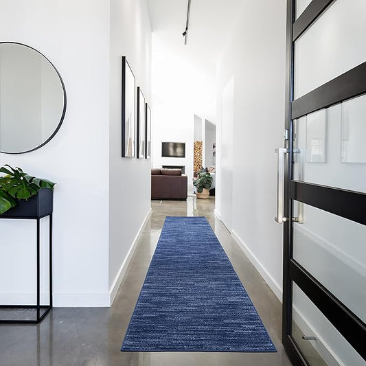 Nourison Essentials 2'2" x 12' Navy Blue Outdoor Rug