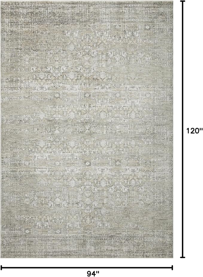 Loloi Amber Lewis Honora Collection HON-04 Grey/Beige 7'-10" x 10' Area Rug