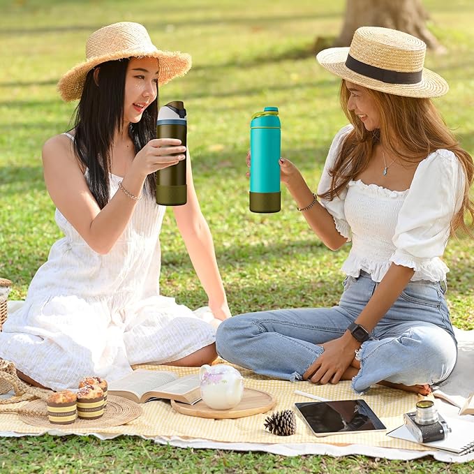 2PCS Silicone Water Bottle Boot for Owala 24oz 32oz 40oz, Anti-Slip Protective Sleeve Bottom Bumper Protector for FreeSip, Twist, and Flip Stainless Steel Water Bottles