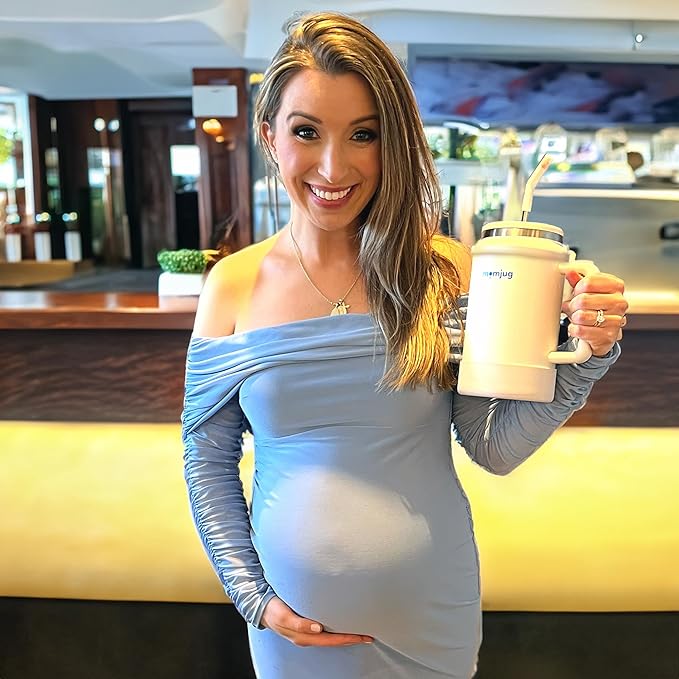 breastfeeding water bottle, 50oz (Blue with Breast Indicator Dial)