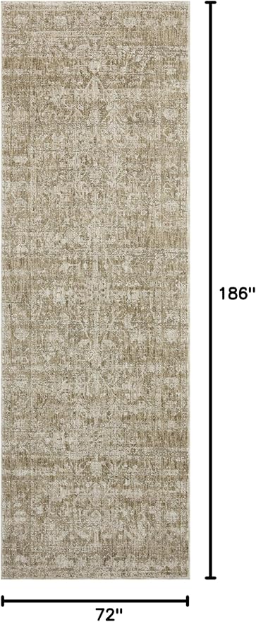 Loloi Amber Lewis Honora Collection HON-01 Khaki/Beige 11'-6" x 15'-6" Area Rug