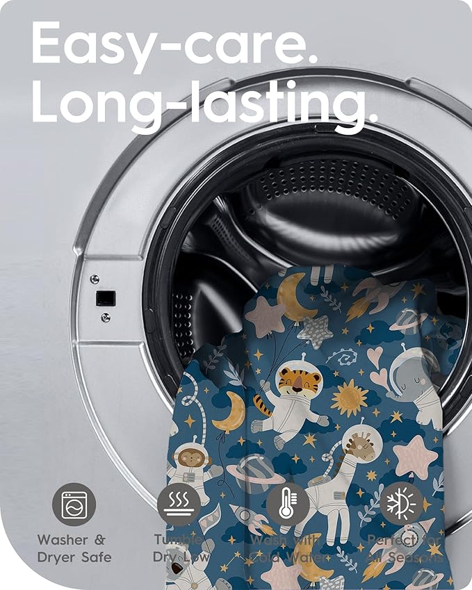 Graco Pack and Play Sheets Fitted, TotBasic Ultra Soft Mini Crib Sheets Boy, Neutral Pack N Play Mattress Sheets Hypoallergenic and Soothing, Premium Jersey Playrad Sheets, 2 Pack (Dino Space)