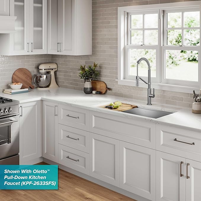 Kraus KWU110-30 Kore Kitchen Single Bowl, 30 Inch, 30"- Workstation Sink