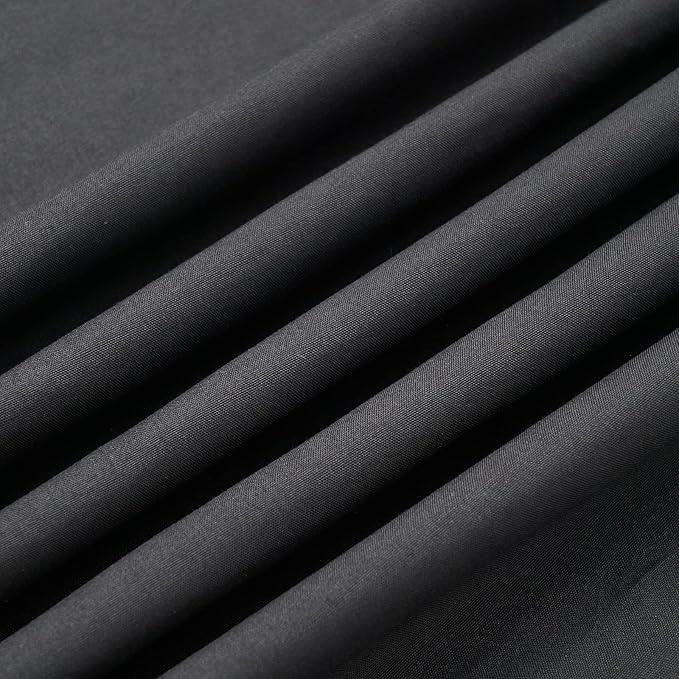 Black Canopy Bed Curtains - 4 Corner Post Bed Curtains Canopy King Bed Canopy Curtains for Adults Girls Bedroom Decoration(Black, King)