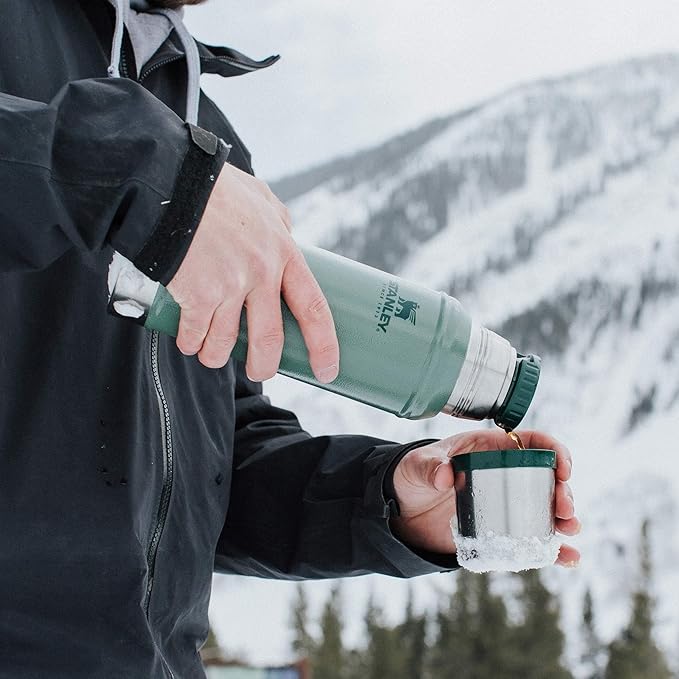 Stanley Classic Vacuum Insulated Wide Mouth Bottle -BPA-Free 18/8 Stainless Steel Thermos for Cold & Hot Beverages