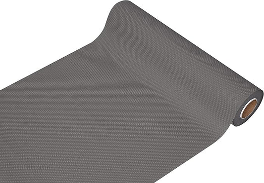 EVALAND 17.7 INCHES x 33 FEET (394 Inches) Non-Slip Shelf Liner, EVA Kitchen Liner, Non-Adhesive Liner, Smooth Drawer Liner, Durable Strong Grip Liner, Stain-Proof Shelf, Cabinet Liner, Grey