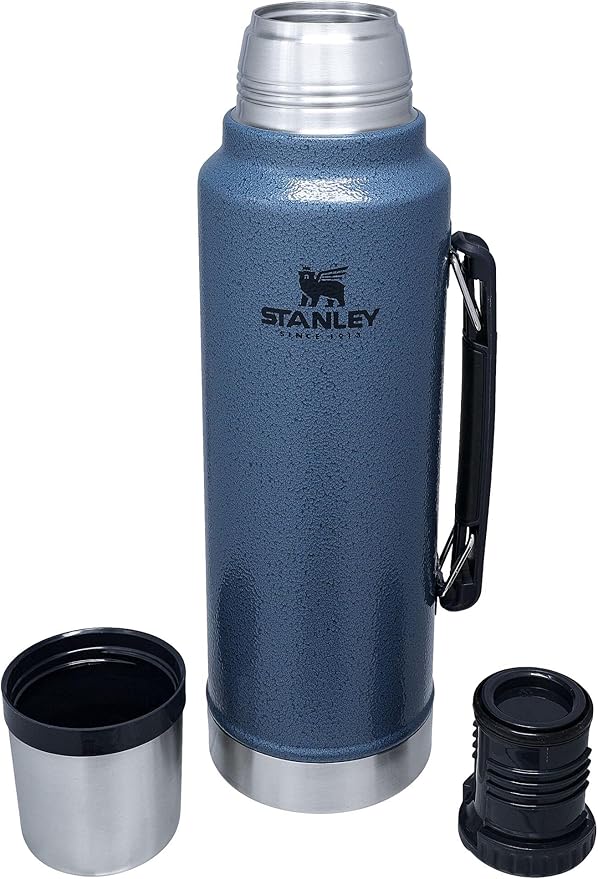 Stanley Classic Vacuum Insulated Wide Mouth Bottle -BPA-Free 18/8 Stainless Steel Thermos for Cold & Hot Beverages