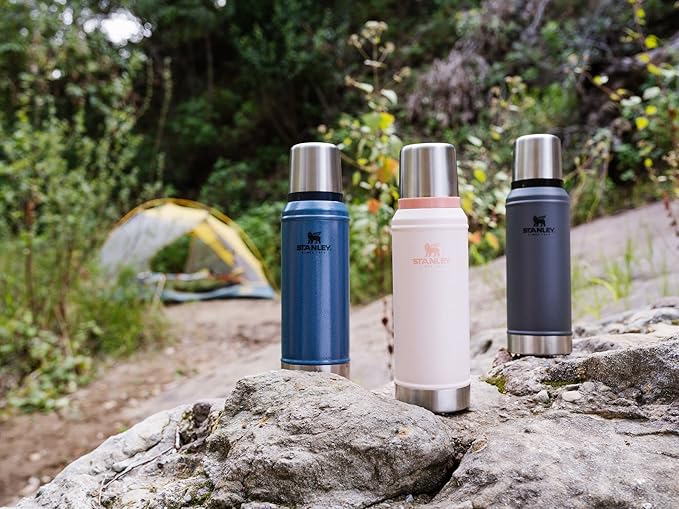 Stanley Classic Vacuum Insulated Wide Mouth Bottle -BPA-Free 18/8 Stainless Steel Thermos for Cold & Hot Beverages