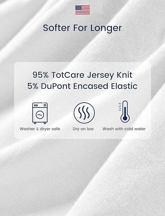 TotAha Premium Soft Space Bassinet Sheet for Boy Girl, Super Stretchy Jersey Knit Bassinet Fitted Sheet, Compatible with Halo, Maxi COSI, Mika Micky, SNOO, Baby Delight Mattress, 2 Pack