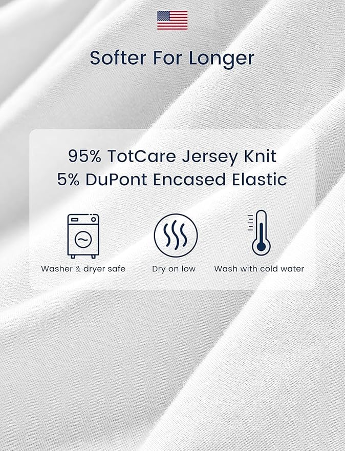 TotAha Soft Crib Sheets Girl-Hypoallergenic, Silky Comfort, Buttery Soft, Calming Effect, Premium All-Season Jersey-Knit Sheets, 9'' Extra Deep Pocket, Purple Butterfly