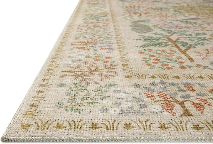 Loloi Rifle Paper Co. Canopy Collection CNP-05 Ivory 5'-0" x 7'-6" Area Rug