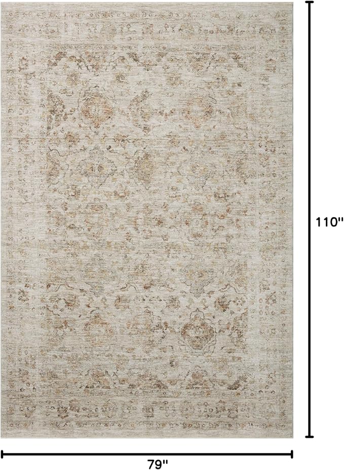 Loloi Amber Lewis Honora Collection HON-03 Beige/Spice 6'-7" x 9'-2" Area Rug