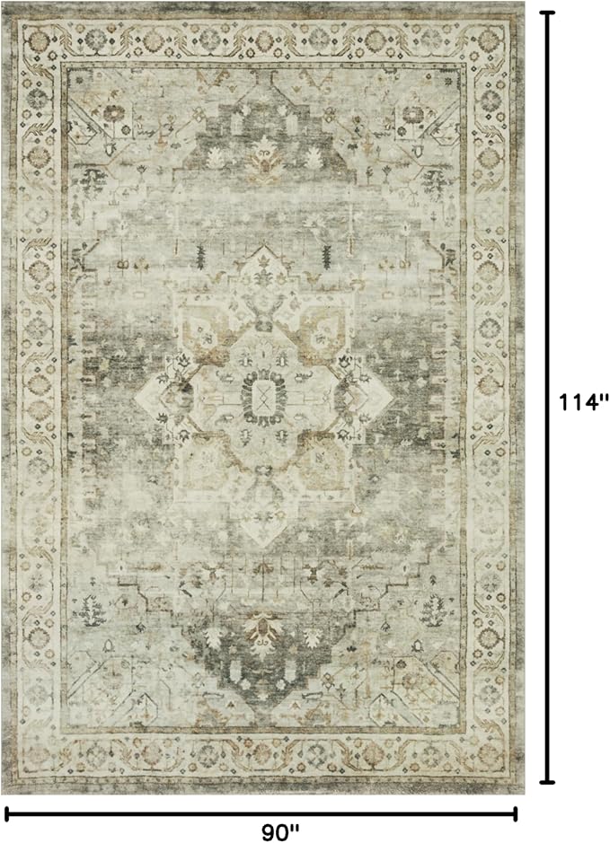 Loloi II Rosette Sage/Beige 7'-6" x 9'-6" Area Rug