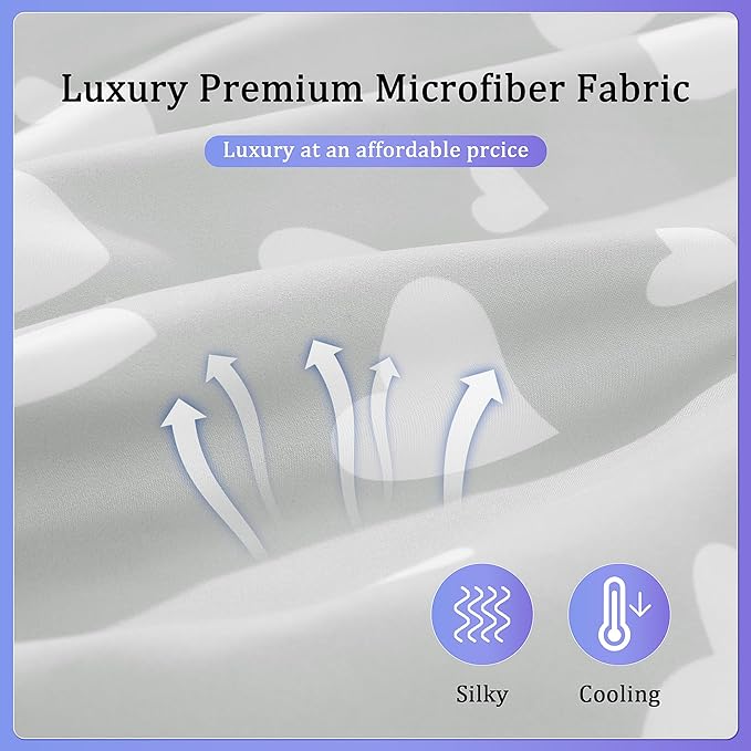 Floral Soft Pregnancy Pillow Cover (ONLY Pillowcase), U Shaped Luxurious Velvet Maternity Pillow Cover with Hidden Zip, Warm Large Pillow Protector for Side Sleeper, Grey, 58x32 in