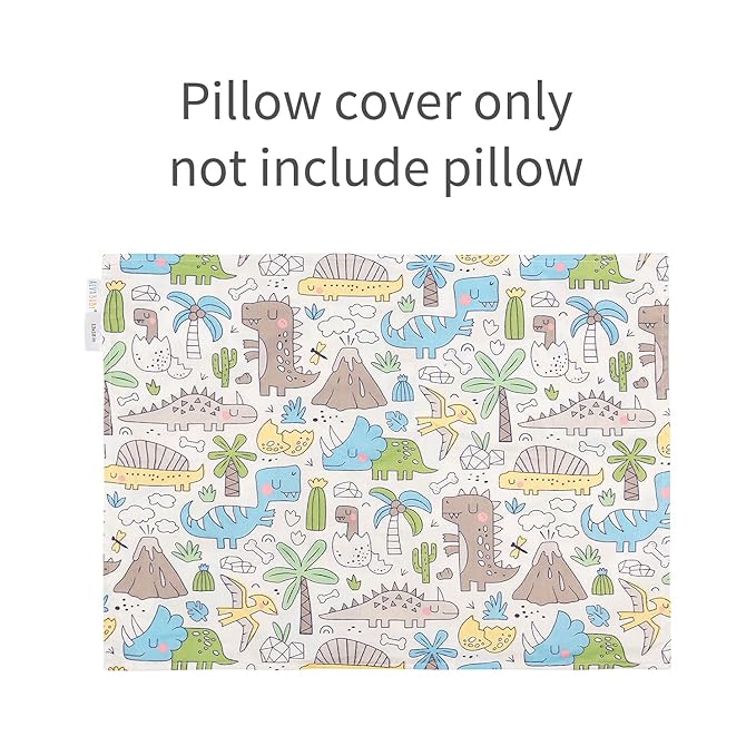 ALVABABY Toddler Pillow Cover Fits 13 x 18,12x 16 Kids Pillow 2 Pack Small Cotton Sleep Travel Pillowcases with Envelope Baby Children Pillowcase for Boys Girls Astronaut 2TPW14