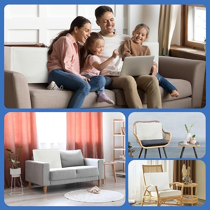 ROYALAY High Density Foam Couch Back Cushions Replacement Back Pillow Sofa Waist Cushion Stuffing Fill Supportive Back Pillow 1 Pack, Supportive Lumbar Support Pillow for Sofa, Couch-26 x19