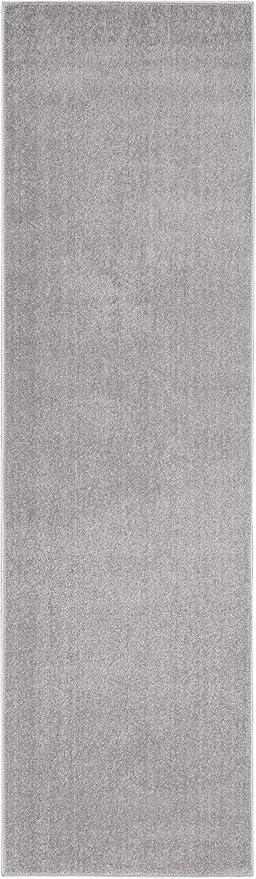 Nourison Essentials 2'2" x 10' Silver Grey Outdoor Indoor/Outdoor Rug