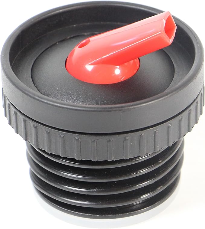 Thermos Yerta Pico de Mate Replacement Stopper for Stanley Classic Vacuum Insulated Wide Mouth Bottle (473ml/750ml/1.1QT, 1.5QT, 2QT) (Black-Red, Set of 1)