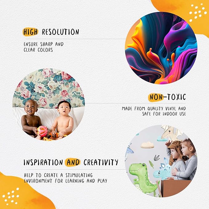 Large Safari Animal Wall Decals for Kids by Lipastick - 70 pcs Jungle Animal Wall Stickers - Creative Wall Decal for Children's Room Bedroom Nursery - Giraffe Elephant Hippo Palm Tree Parrot M Size