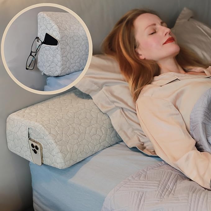 FeelAtHome Bed Gap Filler | Bed Wedge Pillow for Headboard to Close The Gap (0-8") Between Headboard and Mattress - Headboard Pillow Wedge for Twin Bed (39"x10"x5")